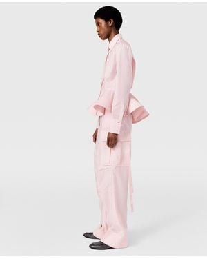 Stella McCartney Cargo Cotton Pants - Pink