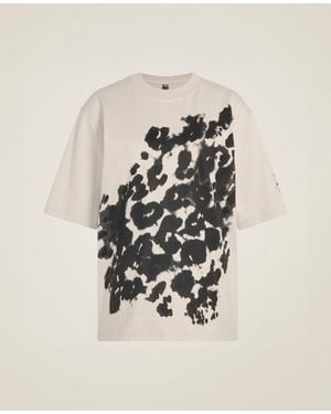Stella McCartney Logo Oversized Leopard Print T-Shirt - White