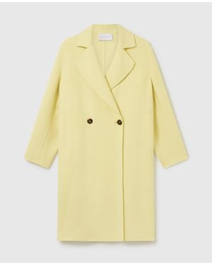 Stella McCartney Double-Breasted Longline Peacoat - Yellow