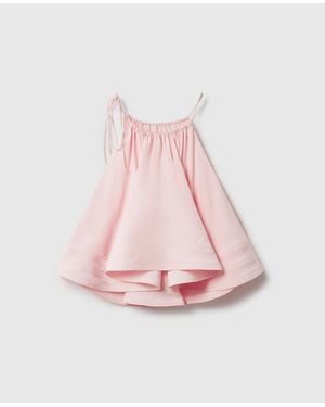 Stella McCartney Halterneck Sleeveless Frill Top - Pink