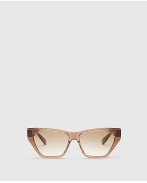 Stella McCartney Exaggerated Cat-Eye Sunglasses - Natural
