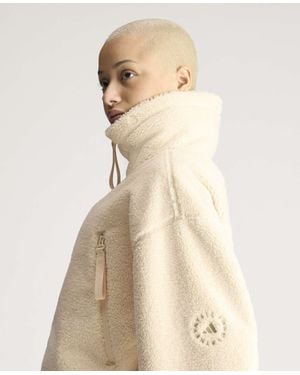 Stella McCartney Adidas By Full-Zip Winter Fleece - Natural