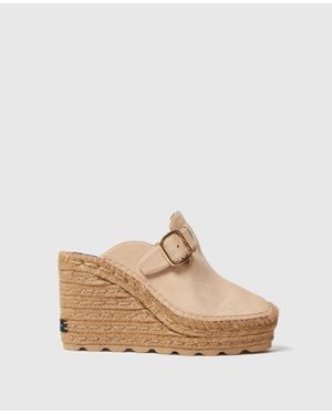 Stella McCartney Gaia Suede Clogs - White