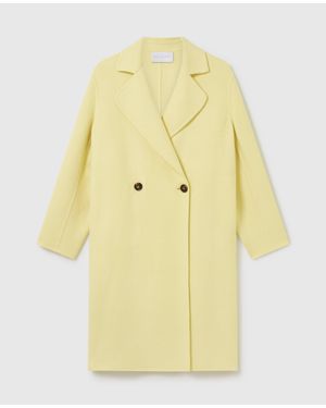 Stella McCartney Double-Breasted Longline Peacoat - Yellow