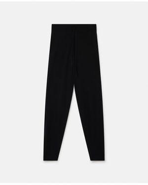 Stella McCartney Mid-Rise Tapered Sweatpants - Black