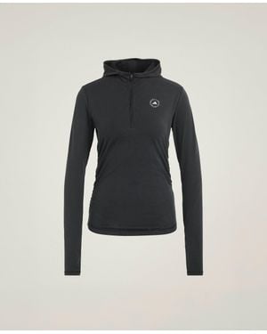 Stella McCartney Adidas By Studio Ruched Long Sleeve Top - Blue