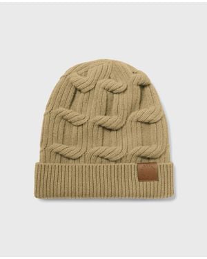 Stella McCartney Falabella Cable-Knit Beanie - Natural