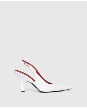 Stella McCartney Elsa Pointed Toe Slingbacks - White