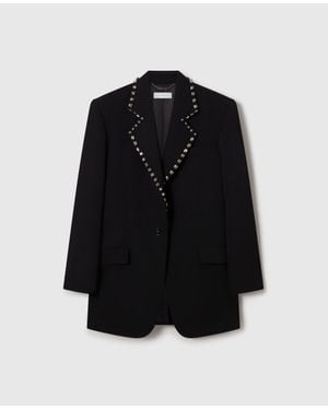 Stella McCartney Embellished Wool Blazer - Black