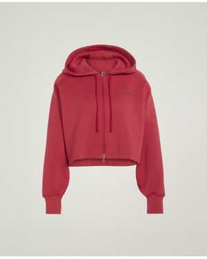 Stella McCartney Adidas By Sportswear Cropped Hoodie - Red