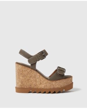 Stella McCartney Sneak-elyse Platform Sandals - Natural