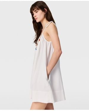 Stella McCartney Bead-Embellished Mini Dress - White