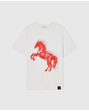 Stella McCartney Airbrushed Horse Graphic T-Shirt - White