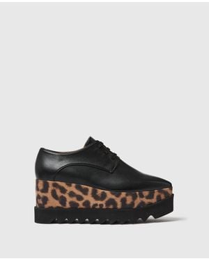 Stella McCartney Leopard Elyse Platforms - Black