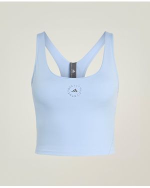 Stella McCartney Truestrength Yoga Cropped Tank - Blue