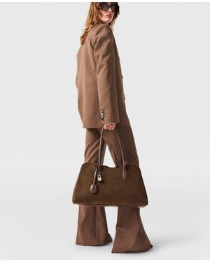Stella McCartney Mid-Rise Bootcut Pants - Natural