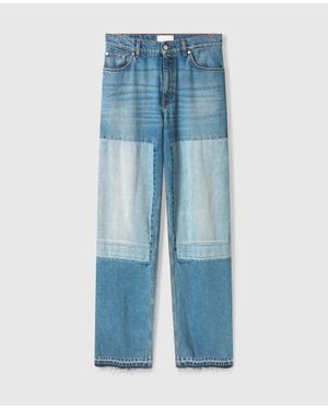 Stella McCartney Patchwork Straight-leg Jeans - Blue