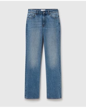 Stella McCartney Faded Straight-leg Mid-rise Denim Jeans - Blue