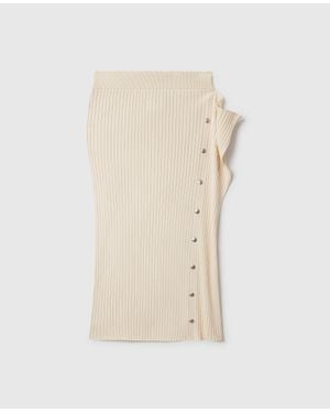 Stella McCartney Textured Knit Skirt - White
