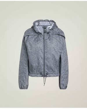 Stella McCartney High-Neck Hooded Jacket - Blue