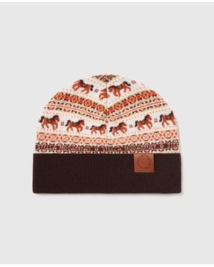 Stella McCartney Fair Isle Wool Beanie - Pink