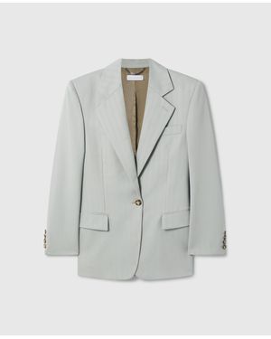 Stella McCartney Single-breasted Boyfriend Blazer - Gray