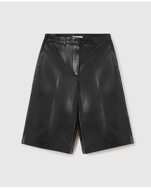 Stella McCartney Wide-Leg Vegan Bermuda Shorts - Black