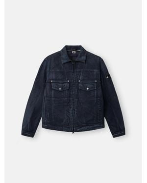 Stone Island 4100002 Hand Sprayed Reflective Light Bull Denim-Tc - Blue