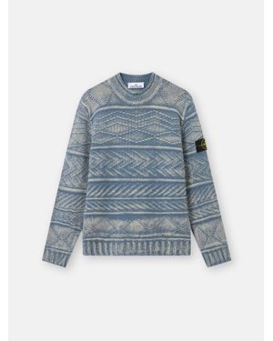 Stone Island Cashmere Crewneck Jumper - Blue