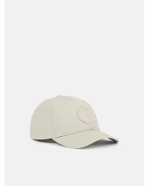 Stone Island 9100001 Cotton Reps Cap - Weiß
