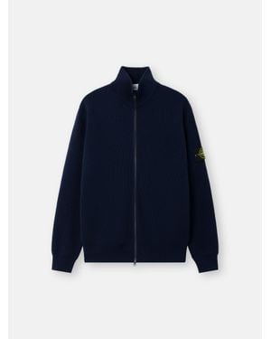 Stone Island 5100126 Ribbed Soft Organic Cotton - Blue