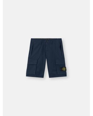 Stone Island L100019 Stretch Organic Cotton Twill - Blue