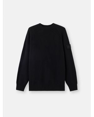 Stone Island 5100036 Cashmere S. I. Ghost - Black