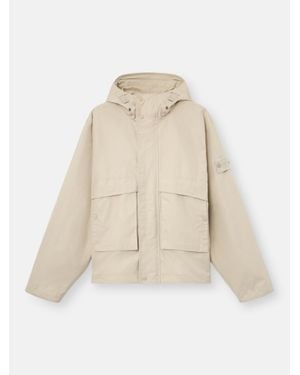 Stone Island Q100025 All-Weather Cotton Canvas S. I. Ghost - Natural