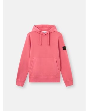 Stone Island 6100062 Organic Cotton Fleece - Pink