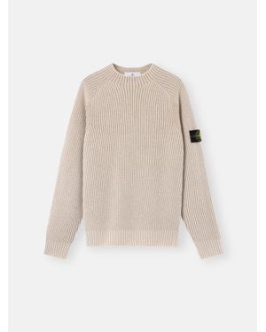 Stone Island 5100043 Two-Tone Vanisé Cashmere - Natural