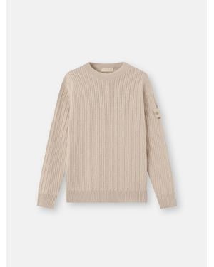 Stone Island 5100051 Wool Cashmere S. I. Ghost - Natural