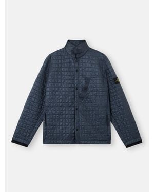 Stone Island 4100024 Crinkle Reps Ny Quilted-Tc, Recycled Nylon - Blue