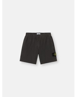 Stone Island 6200014 Malfilé Fleece 'Old' Effect - Black