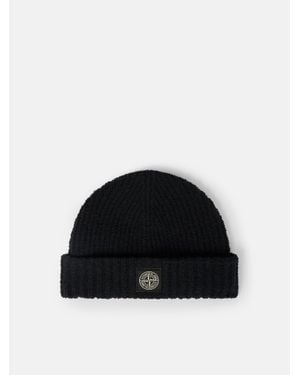 Stone Island N100004 Full Rib Cotton Bouclé - Nero
