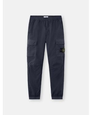 Stone Island 3100031 Stretch Cotton Tela 'Paracadute' - Blue