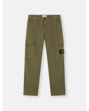 Stone Island 3100023 Stretch Organic Cotton Satin - Green
