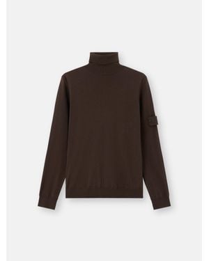 Stone Island 5100075 Pure Light Rws Wool Ghost - Marrone