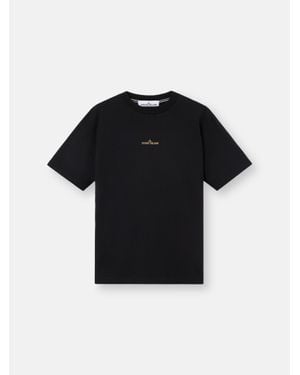 Stone Island 2100037 Combed Organic Cotton Jersey - Schwarz
