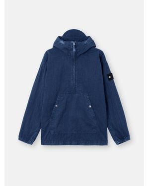 Stone Island 4100005 Hollow Fiber Nylon-Tc + Marmo Corrosion - Blue