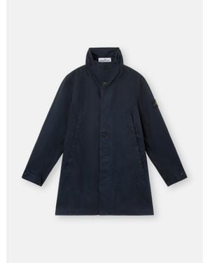 Stone Island 7100002 Raso Gommato 3L, Organic Cotton - Blue