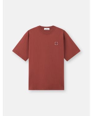 Stone Island 2100030 Combed Organic Cotton Jersey in Black for Men