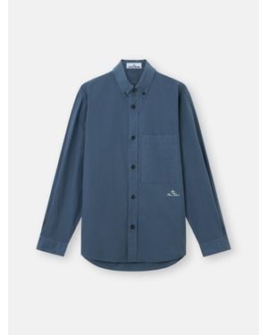 Stone Island 1100002 Organic Cotton Tela 'Paracadute' - Blue