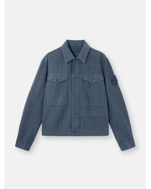 Stone Island 4100040 Bonded Linen-Tc S. I. Ghost - Blue