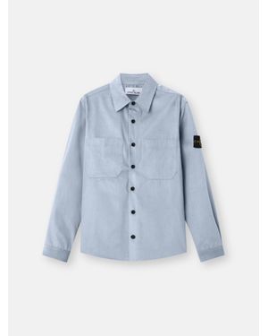 Stone Island 1200040 Cotton Micro-Corduroy - Blue
